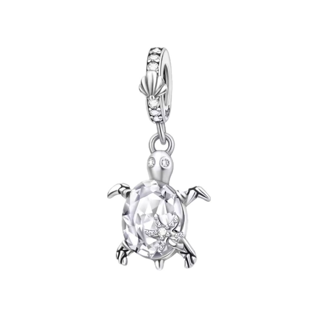 Weißer Schildkröten Charm
