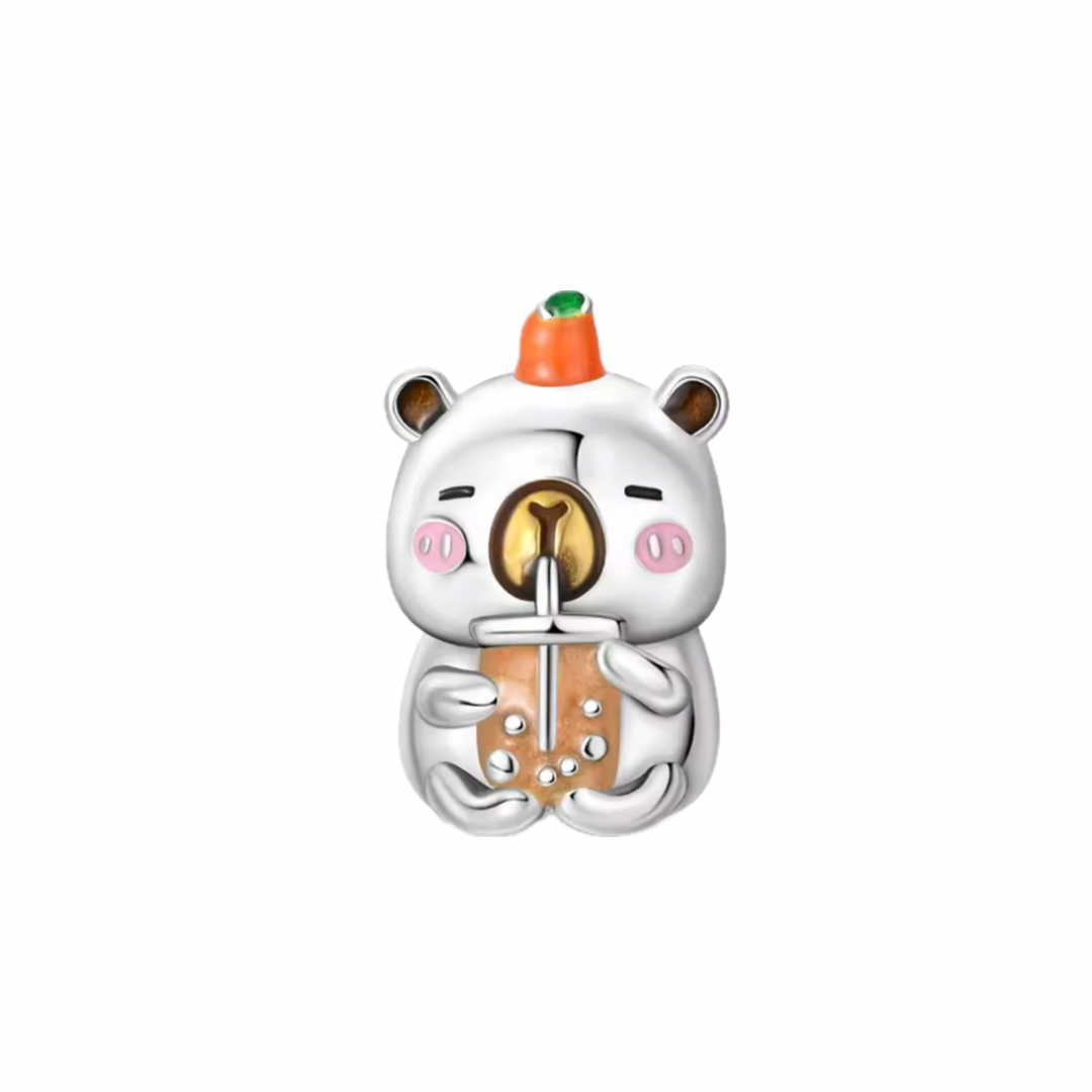 Boba Capybara-Charm