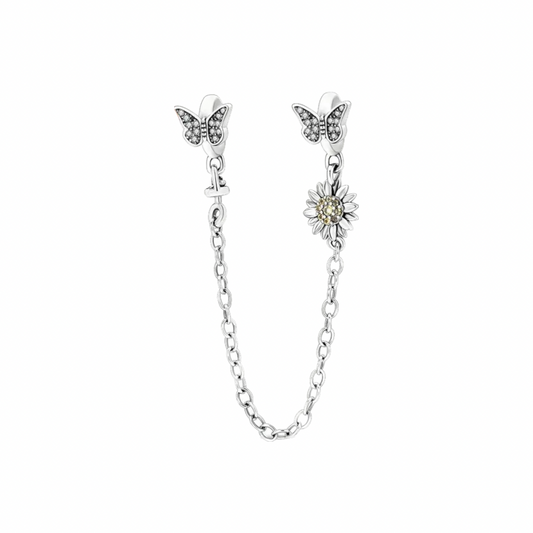 Safety Butterfly Flower Kette