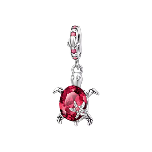 Roter Schildkröten Charm