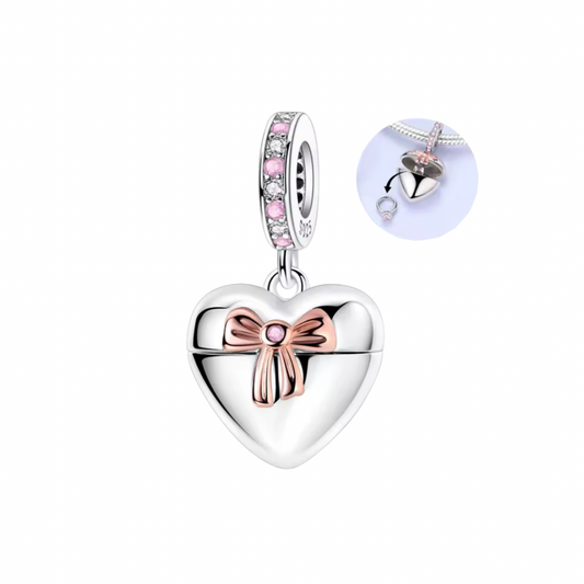 Herz Charm mit verstecktem Ring