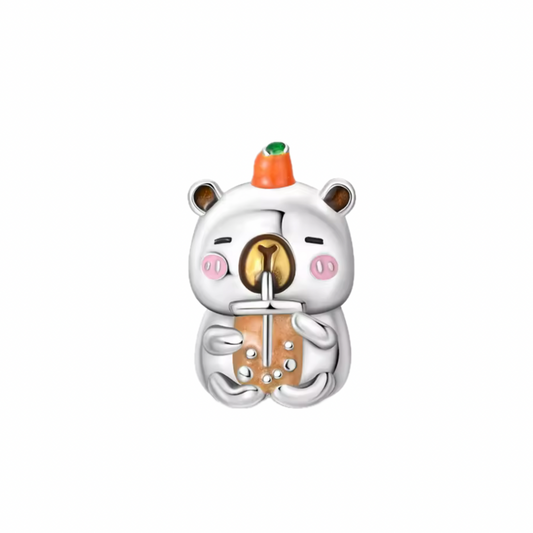 Boba Capybara-Charm